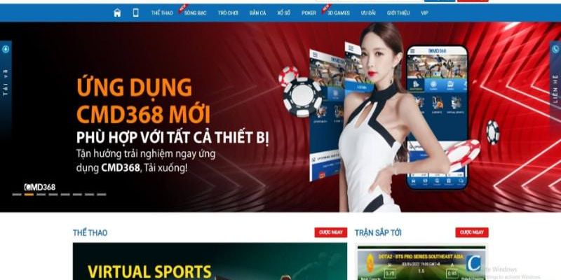 Hướng dẫn cách đặt kèo tại CMD 368 33Win